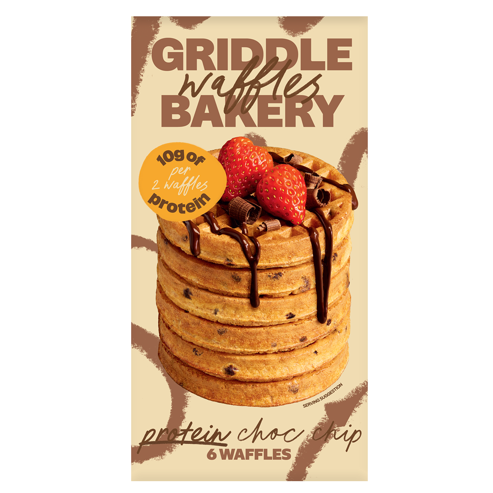 Griddle High Protein Choc Chip Toaster Waffles – Griddle Bakery